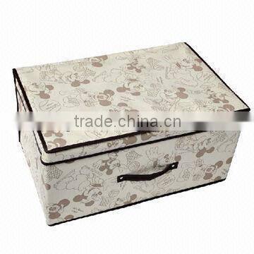 large space closet storage box/laminated non woven storage box/durabe hot style storage box