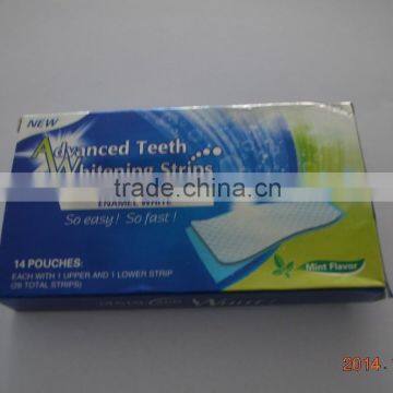 hot selling bleaching tooth teeth whitening strips with 6% HP or non peroxide gel