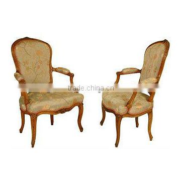 gold french armchair
