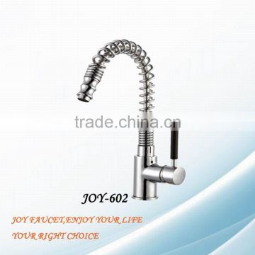 brass kitchen spring faucet-shower head pull out