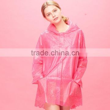 hotsale lace tpu raincoat with low price