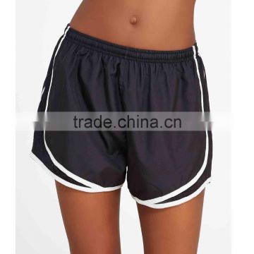 Women Fashion 100% Polyester Sport Wear Funning Running Track Shorts Elastic Drawstring Waistband Basketballs Shorts Wholesale