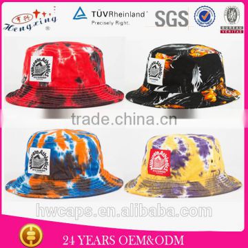 Many fabric print OEM design summer alaxy cheap bucket hat/cap