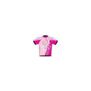 Sublimation Short Sleeved Half Zipped Women Cycling Jerseys Bicycle Team Sportswear