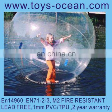 Promotional wholesale custom crystal water ball big size aqua inflatable balls for kids