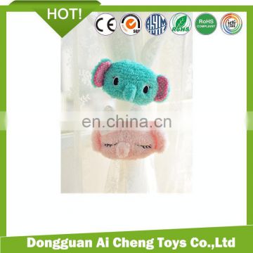 lovely plush elephant toy for curtain