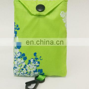 Recycable Waterproof Shopping bags,folding shopping bags with hook