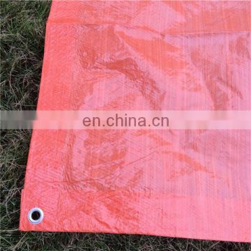 Tear resistant orange color tarpaulin sheet