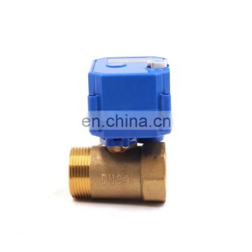 Tianjin valve CWX-25S DN32 24v female-male thread mini brass eletrionic valve in swimming pool, household