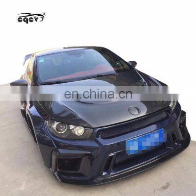 Good fitmen as-pec style wider body kit for Volkswagen Scirocco front bumper rear bumper  side skirts hood wider fender  spoiler