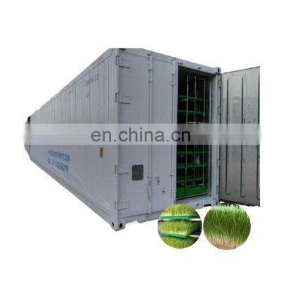 PLC control container type cattle/cow barley green fodder hydroponic growing system