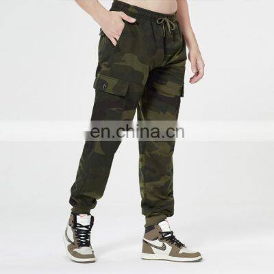 Customized men stylish streetwear pockets cargo jogger running track pants