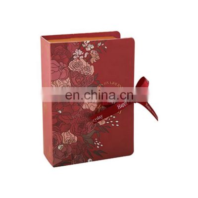 flower charm cosmetic gift printed wig big box packaging custom logo for lashes with window
