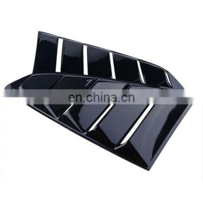 Honghang Factory Manufacture Auto Car Accessories, Black Glossy Shade Guard Car Window Side Louver For Ford Mustang 2015 2019