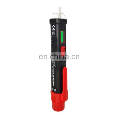HT-100 Automatic and dual range voltage detector tester Non-contact Voltage Tester with LED Flashlight
