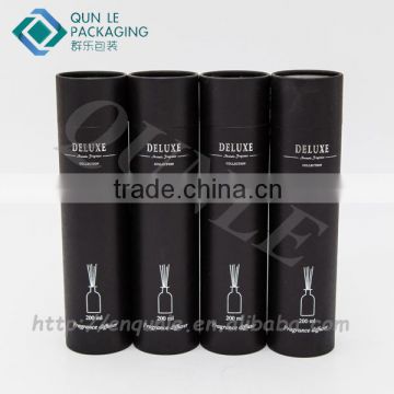 Custom Round Shinny Black Paper Tube for Fragrance Diffuser