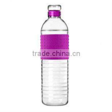 hot sale new design travel pyrex glass water bottle