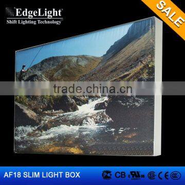 Edgelight AF18 Single side fabric light box Advertising display rectangle Aluminous light box made in Shanghai China