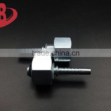 Plain zinc plated carbon steel reusable hydraulic fittings