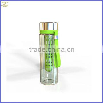 Tritan Fruit Infusion Water Bottle,800ml Sport Tritan Plastic Fruit Infuser Water Bottle Outdoor Travel Bpa Free