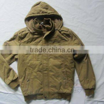 2013 100% cotton men's cheap winter jacket stock wholesale