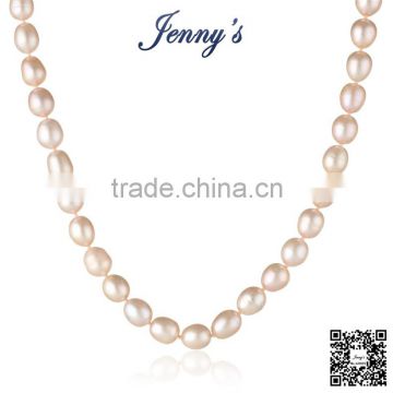 Factory supply trendy style round freshwater chinese pearl necklace