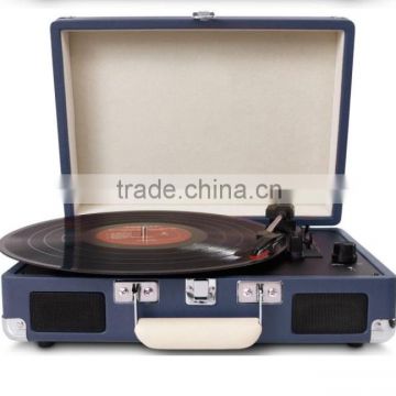 Portable simple gramophone with plastic cover turntable vinyl record player gramophone with radio/AUX
