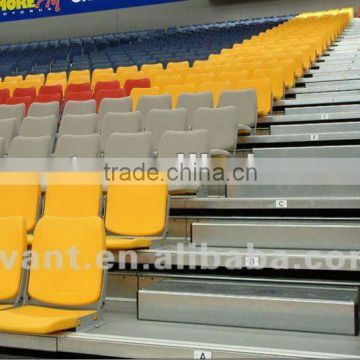 Kook plastic stadium seating folding chair telescopic seating systerm