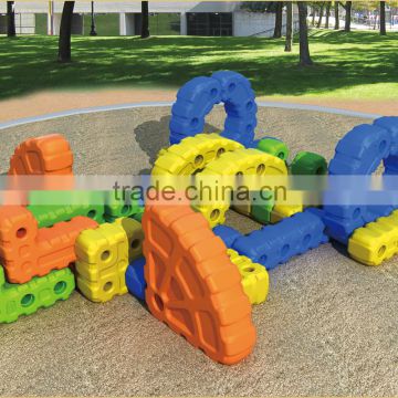 KAIQI classic Tangram DIY Series KQ50128D children favorited plastic DIY playground equipment