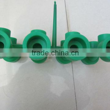Reducing Three-Way Tee Pipe Fitting Injection Mould/4 Cavities/Collapsible Core