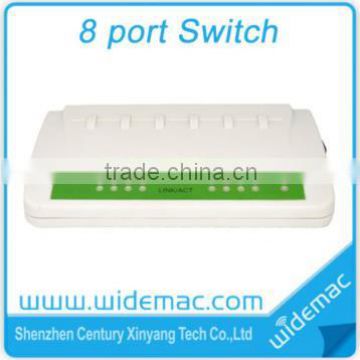 Plastic Case 8 port 10/100M Unmanaged Desktop Network Switch (TH-1008X)