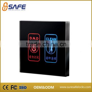 New tempered glass hotel room electric touch screen wall switch panel