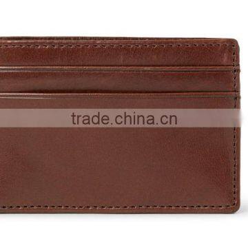 Designer leather credit card holder