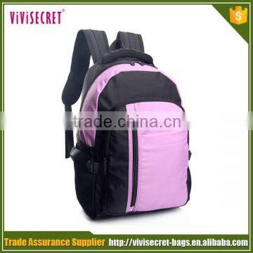 Preppy style nylon fabric teens duffel laptop backpack rucksack