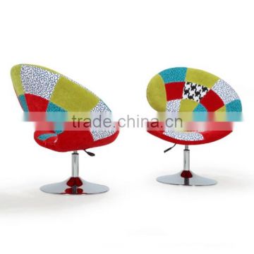 patchwork half circle chair