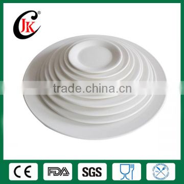 Wholesale Promotional Custom Bone China White Plain Ceramic Dinner Plate