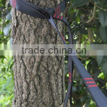adjustable camping hammock tree webbing with double layer daisy chain