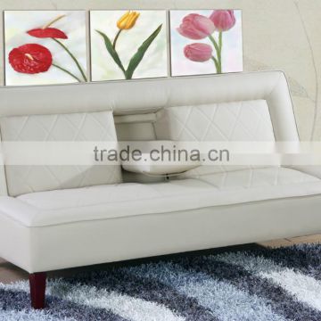 Multi-functional sofa bed design with fold coffee table