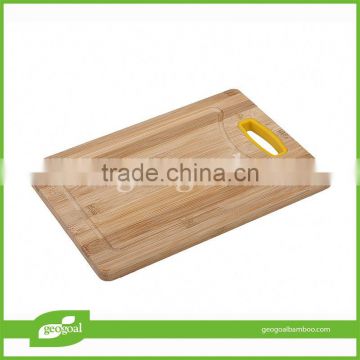 2016 eco-friendly antislip bamboo chopping board with silicone