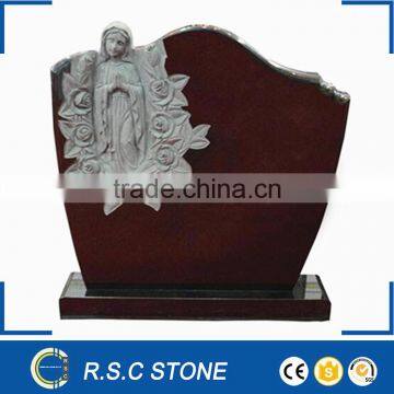 Virgin mary black granite headstone of Tombstone &Monument from China ...