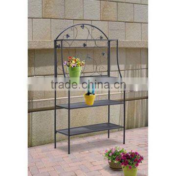 Metal Plant Holder Rack, Garden Outdoor Indoor Flower Baker Stand