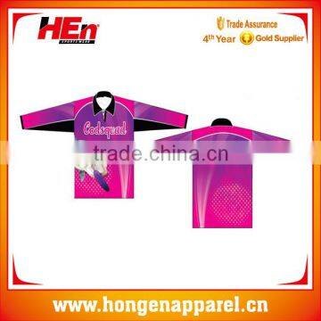 Latest polyester fishing shirt factory custom sublimation /long sleeve dri fit fishing shirt for sale