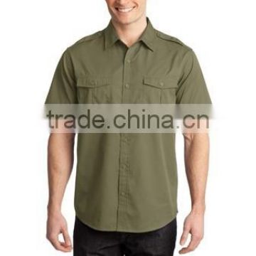 work wear CUSTOM MADE OVERALLS CLOTHING Chinese Collar Shirt Short Sleeve Shirt UNIFORMS