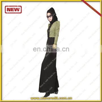 Islamic fashinable arabic new model Jersey Abaya