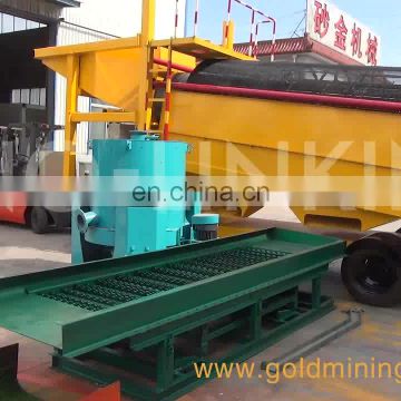 SINOLINKING Small Alluvial Gold Dust Processing Plant with Bucket Sluice Concentrator Gold Wash Equipment