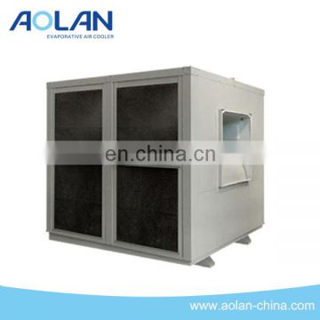 Industrial use hydraulic fan cooler with evaporation water cooling