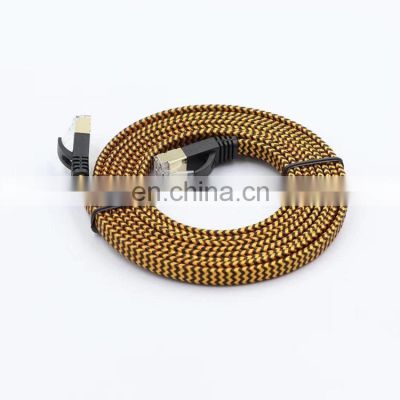 Gold Plated Sftp Cat7 Ethernet Cable Cat 7 Patch Cord Flat Rj45 Cat7 Patch Cable 3m 25 Ft 100ft Cat 7 Plug Network Cable Price
