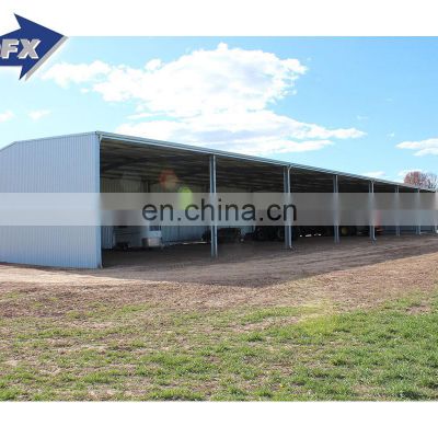 small size open sides steel structure agriculture barn shed for hay