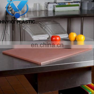Professional Plastic Cutting Board, HDPE Poly for Restaurants, Dishwasher Safe and BPA Free, 18 x 12 x 0.5 Inches, Brown