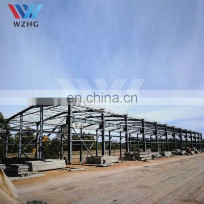 Q235 H Beam Fast Food  Waterproof Malaysia Cheap Outdoor Storage 10 X 12 Metal Shed Steel Structure Frame